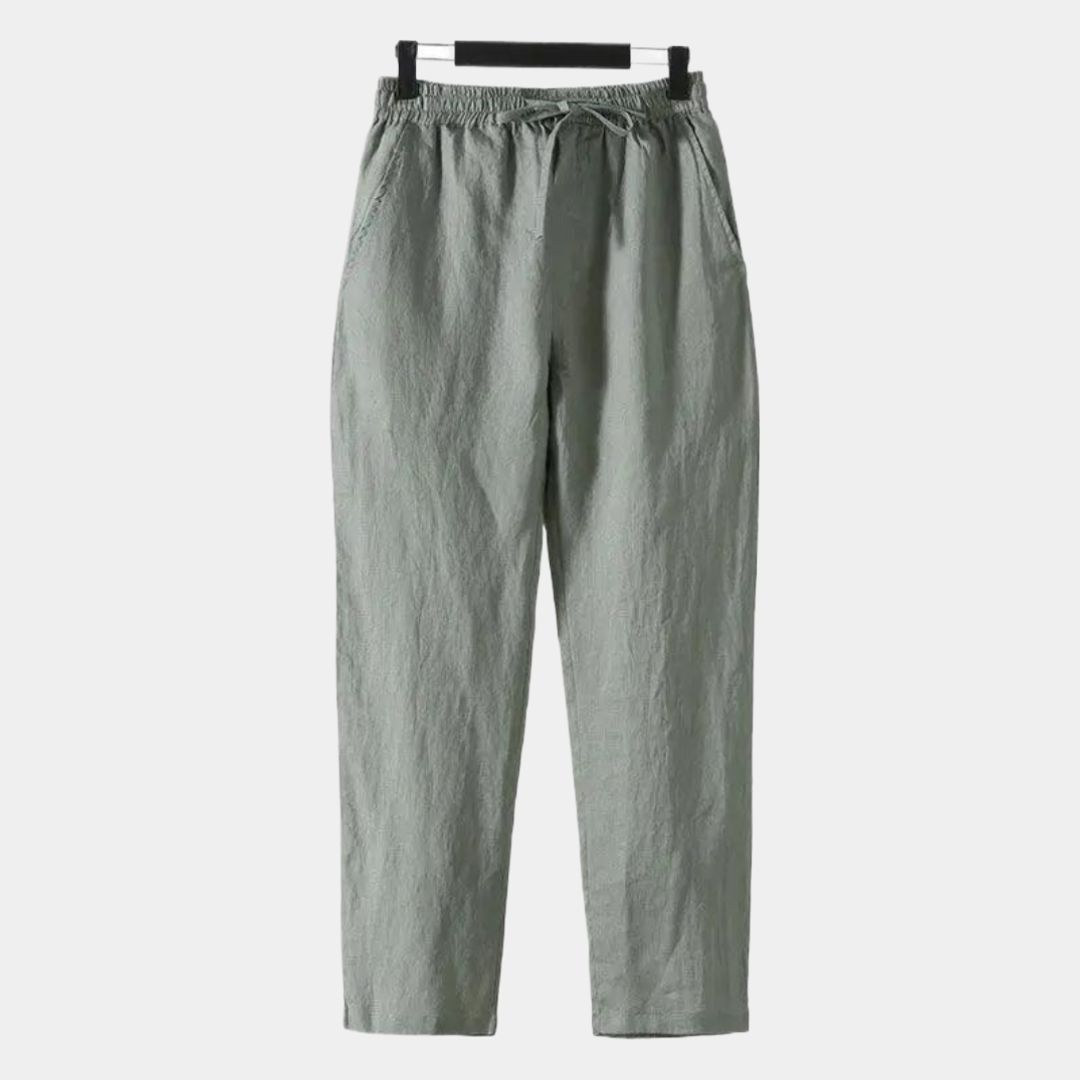 Old Money Zanzibar - Linen Pantalon (straight fit)
