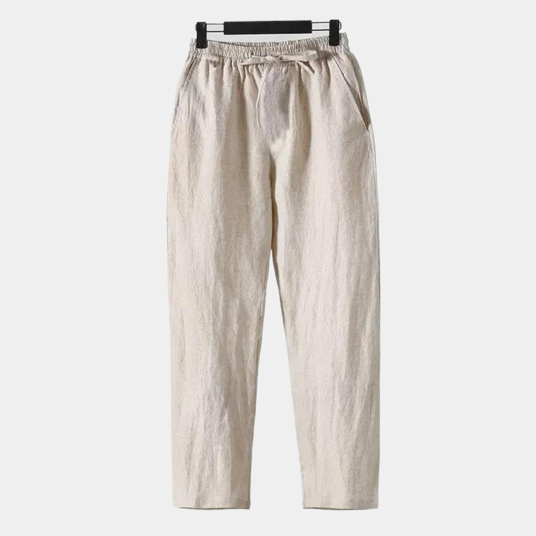 Old Money Zanzibar - Linen Pantalon (straight fit)